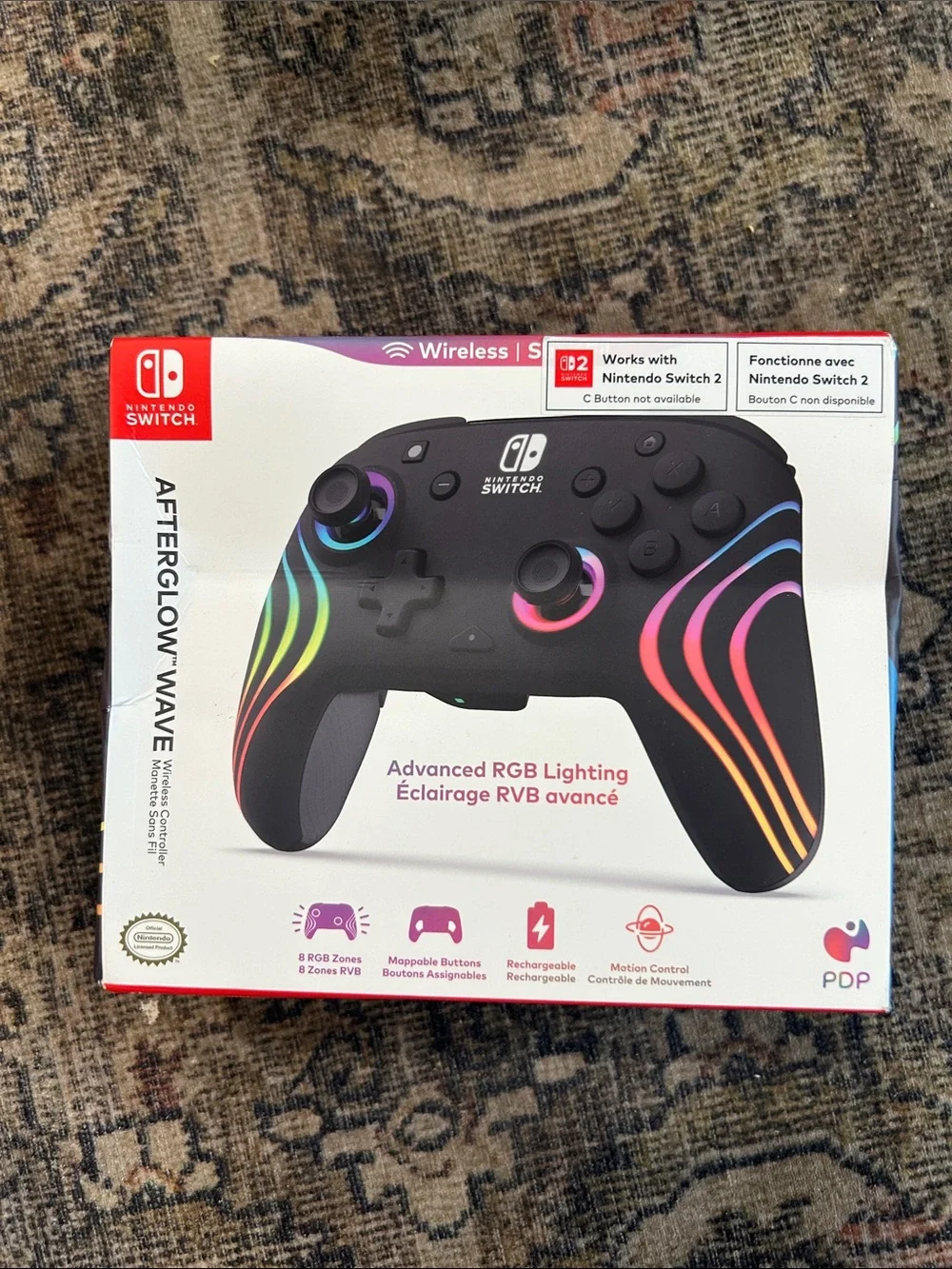 PDP Afterglow Wave Wireless Controller for Nintendo Switch